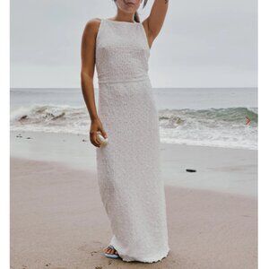 Maya Dress Lisa Says Gah - white - crinkle fabric